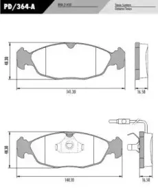Комплект тормозных колодок, дисковый тормоз FRAS-LE купить