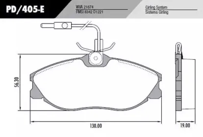 Комплект тормозных колодок, дисковый тормоз FRAS-LE купить
