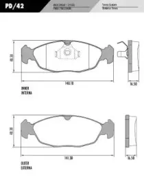 Комплект тормозных колодок, дисковый тормоз FRAS-LE купить