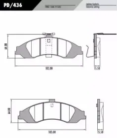 Комплект тормозных колодок, дисковый тормоз FRAS-LE купить