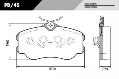 Комплект тормозных колодок, дисковый тормоз FRAS-LE купить