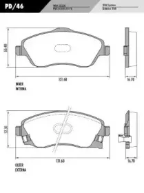 Комплект тормозных колодок, дисковый тормоз FRAS-LE купить