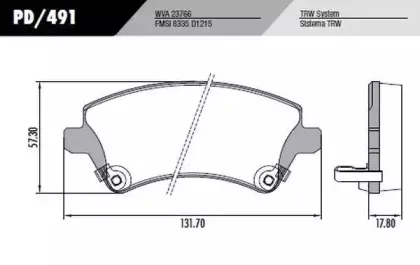 Комплект тормозных колодок, дисковый тормоз FRAS-LE купить