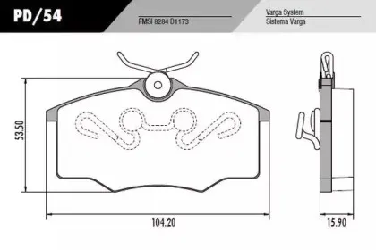 Комплект тормозных колодок, дисковый тормоз FRAS-LE купить