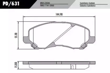 Комплект тормозных колодок, дисковый тормоз FRAS-LE купить