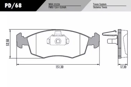 Комплект тормозных колодок, дисковый тормоз FRAS-LE купить