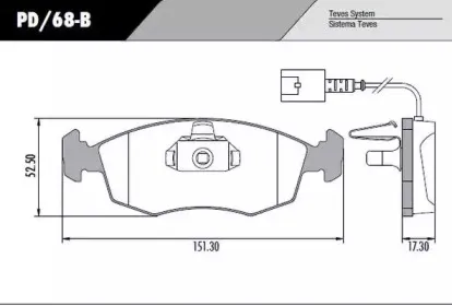 Комплект тормозных колодок, дисковый тормоз FRAS-LE купить