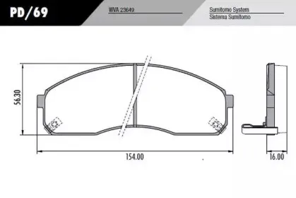 Комплект тормозных колодок, дисковый тормоз FRAS-LE купить