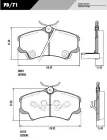 Комплект тормозных колодок, дисковый тормоз FRAS-LE купить