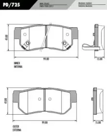 Комплект тормозных колодок, дисковый тормоз FRAS-LE купить