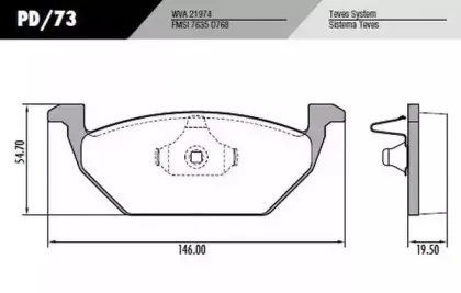 Комплект тормозных колодок, дисковый тормоз FRAS-LE купить