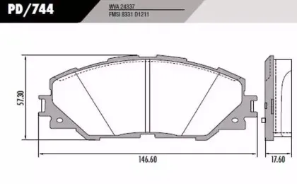 Комплект тормозных колодок, дисковый тормоз FRAS-LE купить