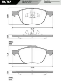 Комплект тормозных колодок, дисковый тормоз FRAS-LE купить