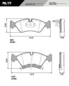 Комплект тормозных колодок, дисковый тормоз FRAS-LE купить