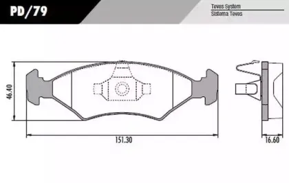 Комплект тормозных колодок, дисковый тормоз FRAS-LE купить