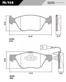 Комплект тормозных колодок, дисковый тормоз FRAS-LE купить