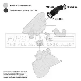 Рукав воздухозаборника, воздушный фильтр FIRST LINE купить