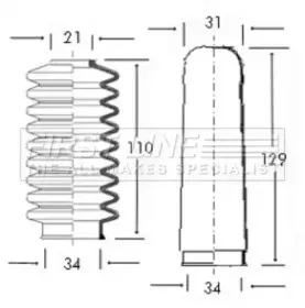 Пыльник, рулевое управление FIRST LINE купить