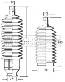 Пыльник, рулевое управление FIRST LINE купить