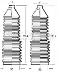 Пыльник, рулевое управление FIRST LINE купить