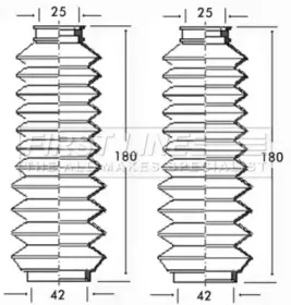Пыльник, рулевое управление FIRST LINE купить