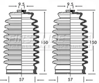 Пыльник, рулевое управление FIRST LINE купить