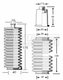Пыльник, рулевое управление FIRST LINE купить
