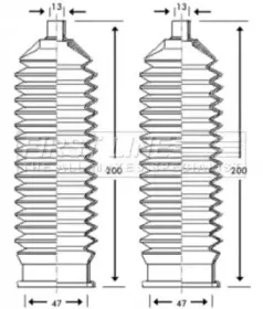 Пыльник, рулевое управление FIRST LINE купить