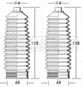 Пыльник, рулевое управление FIRST LINE купить