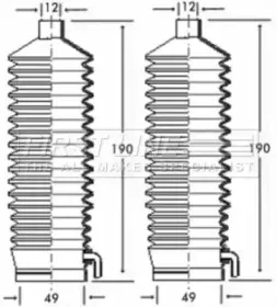 Пыльник, рулевое управление FIRST LINE купить