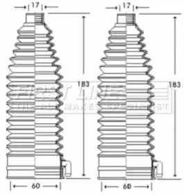 Пыльник, рулевое управление FIRST LINE купить