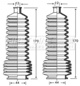 Пыльник, рулевое управление FIRST LINE купить