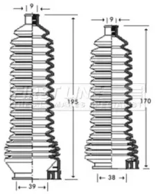 Пыльник, рулевое управление FIRST LINE купить