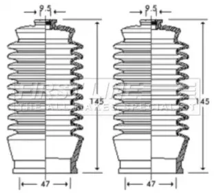 Пыльник, рулевое управление FIRST LINE купить