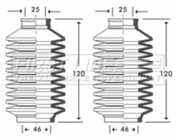 Пыльник, рулевое управление FIRST LINE купить