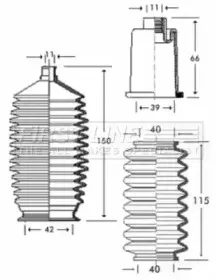 Пыльник, рулевое управление FIRST LINE купить