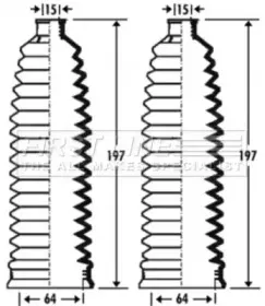 Пыльник, рулевое управление FIRST LINE купить