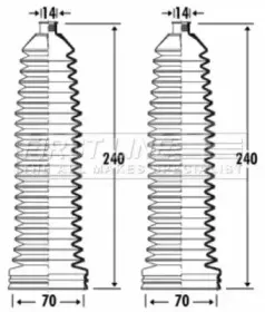 Пыльник, рулевое управление FIRST LINE купить