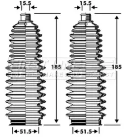 Пыльник, рулевое управление FIRST LINE купить