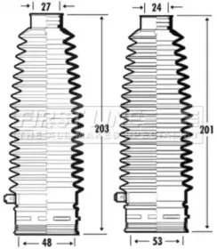 Пыльник, рулевое управление FIRST LINE купить