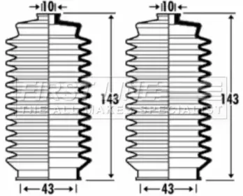 Пыльник, рулевое управление FIRST LINE купить