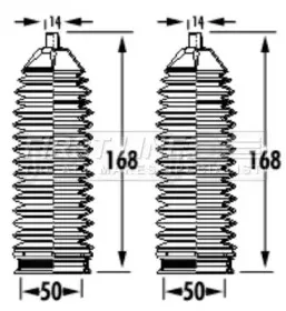 Пыльник, рулевое управление FIRST LINE купить
