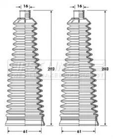 Пыльник, рулевое управление FIRST LINE купить
