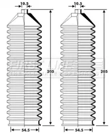 Пыльник, рулевое управление FIRST LINE купить