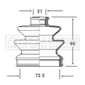 Пыльник, приводной вал FIRST LINE купить