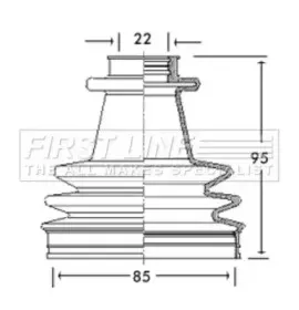 Пыльник, приводной вал FIRST LINE купить
