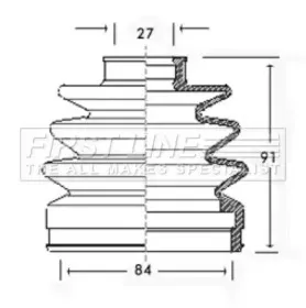 Пыльник, приводной вал FIRST LINE купить