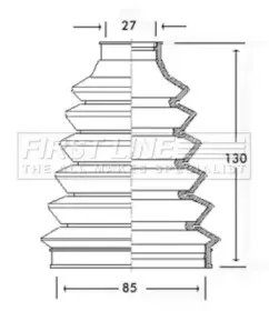 Пыльник, приводной вал FIRST LINE купить