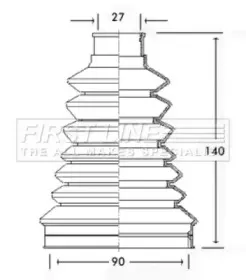 Пыльник, приводной вал FIRST LINE купить