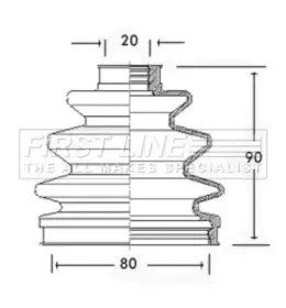 Пыльник, приводной вал FIRST LINE купить